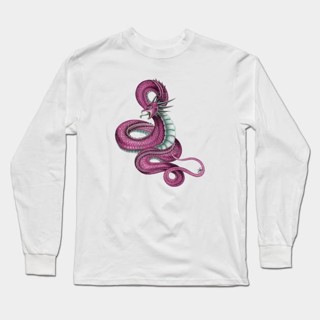 Wyrm pink Long Sleeve T-Shirt by Sandra Staple